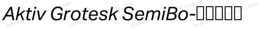 Aktiv Grotesk SemiBo字体转换